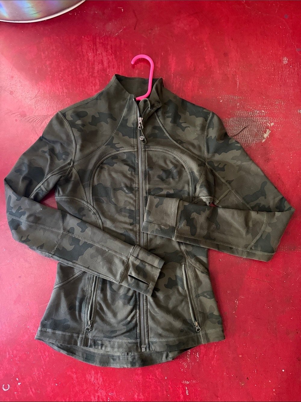lululemon athletica Women's Green Camouflage Zip Jacket